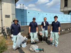 びん沼川の清掃活動に参加しました